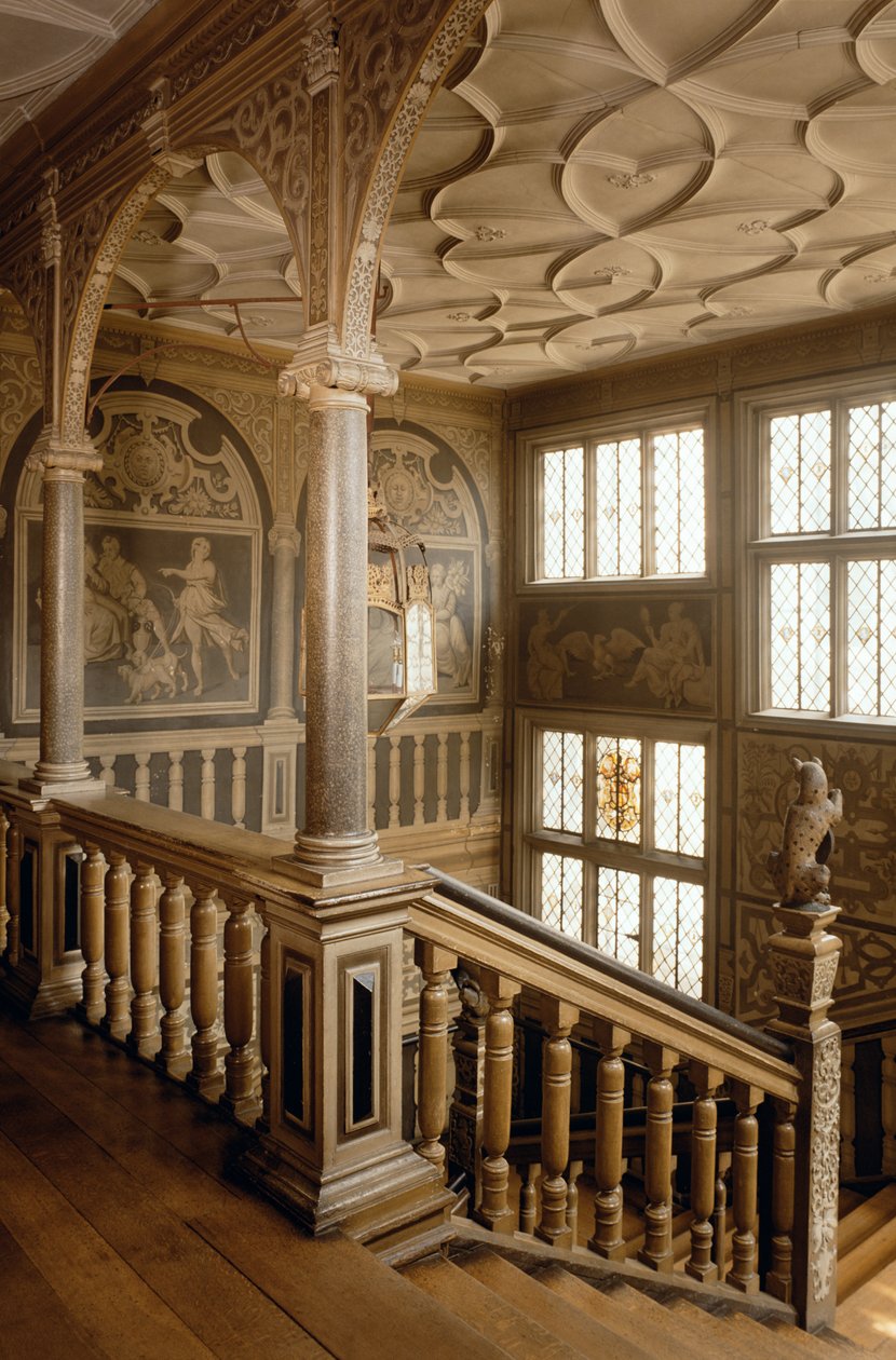 Knole House c.1610, The Staircase, Sevenoaks, Kent, Birleşik Krallık by Unbekannt Unbekannt