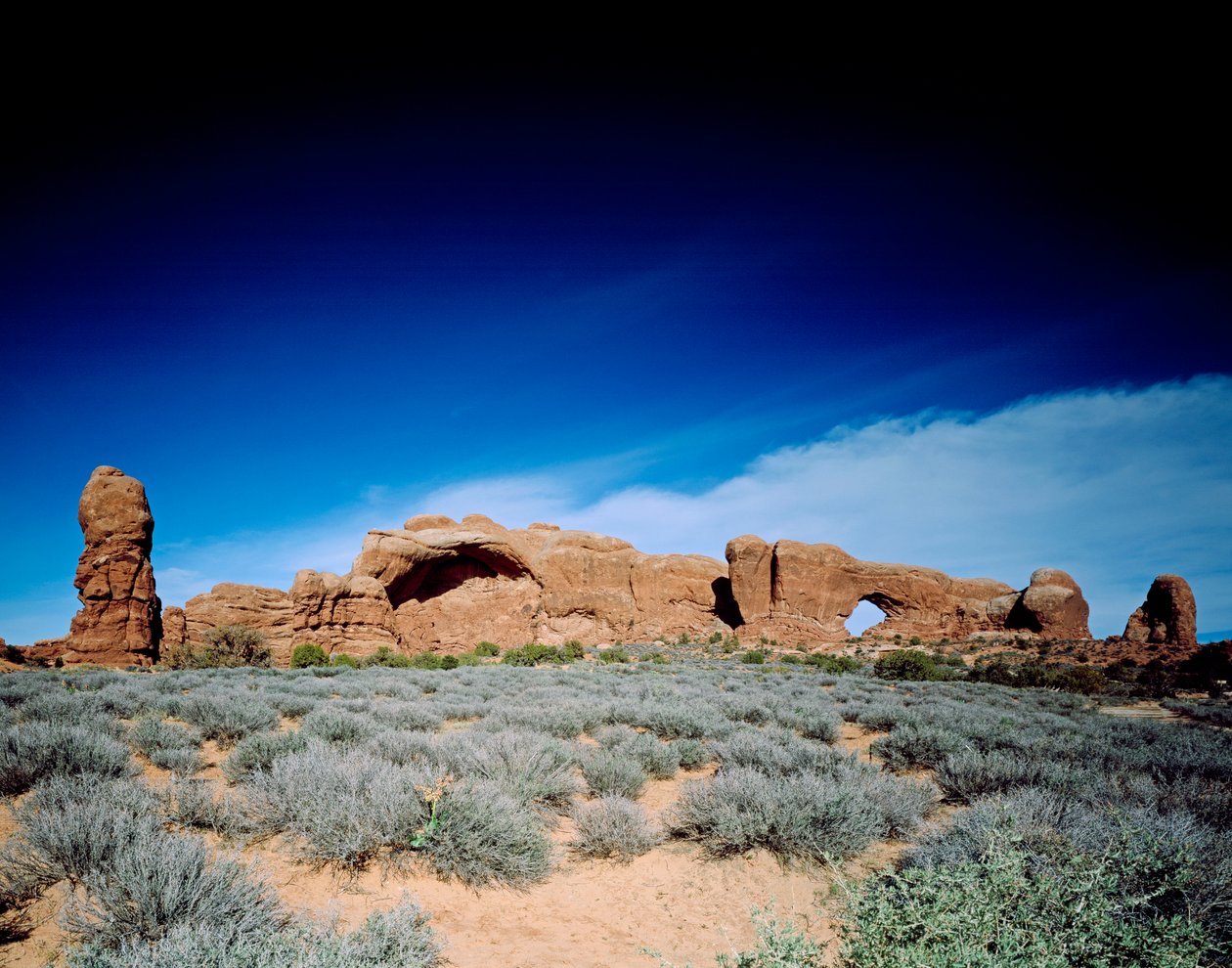 Kuzey penceresi ve Park Bulvarı, Arches Ulusal Parkı, Utah (fotoğraf) by Unbekannt Unbekannt