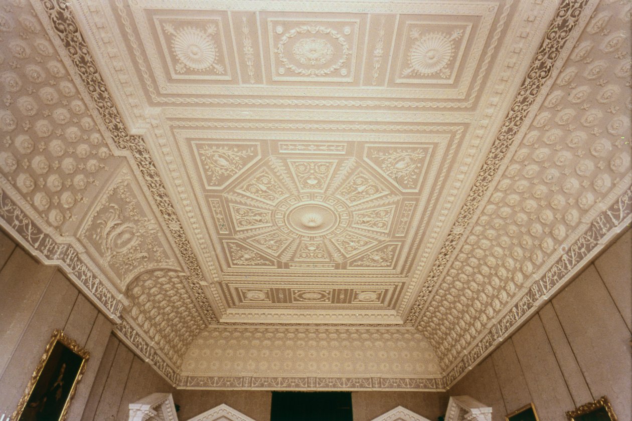 Salon tavanı, Claydon House, Buckinghamshire, c.1768 by Unbekannt Unbekannt