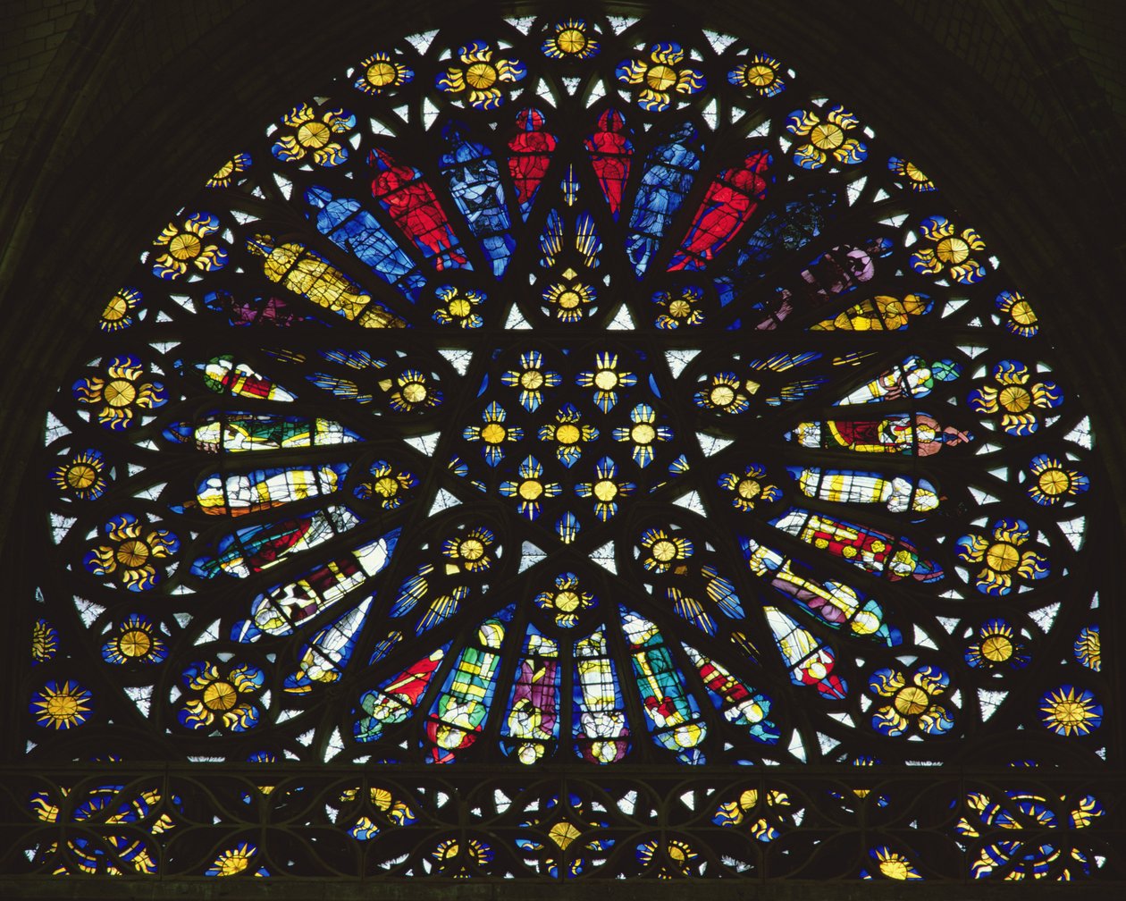 Saint-Ouen Manastırı kilisesindeki Sar David penceresi, c.1440 by Unbekannt Unbekannt