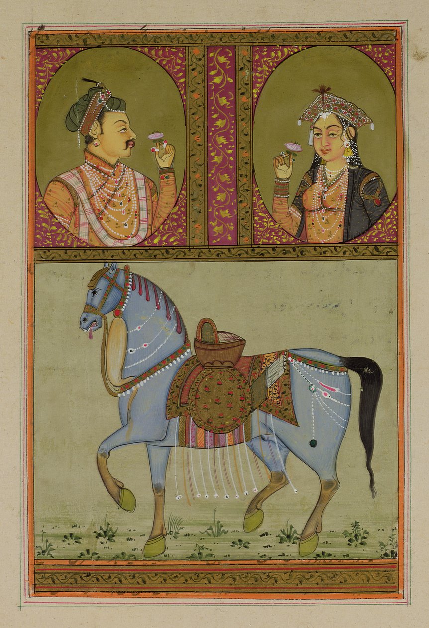 Şah Cihan (1592-1666) ve Muntaz Mahal, eşi (ö.1629), Babür by Unbekannt Unbekannt