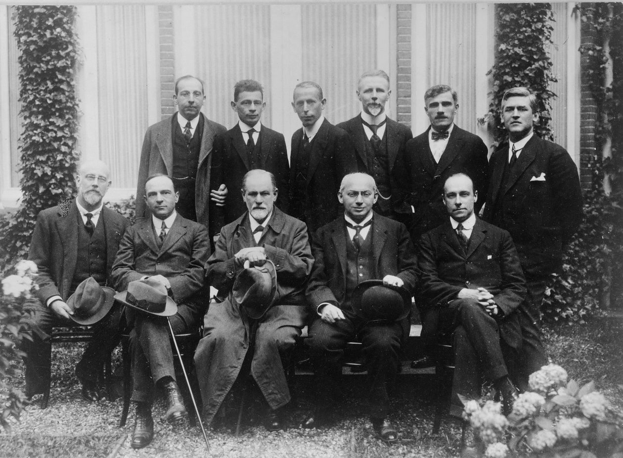 Sigmund Freud, meslektaşları ile Lahey