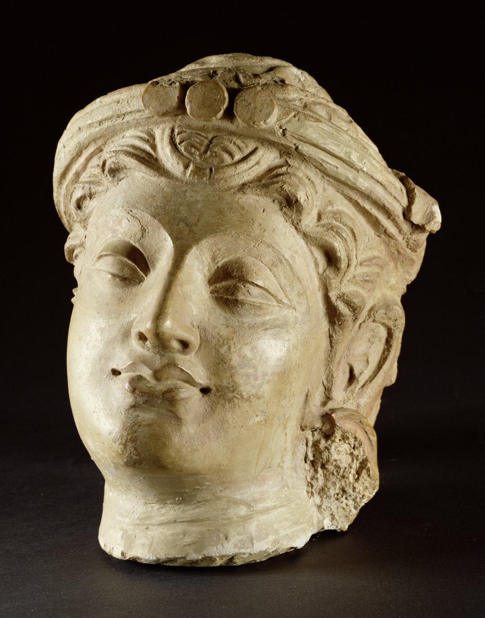 Alçı kafa, Gandhara, MS 4. yüzyıl by Unbekannt Unbekannt