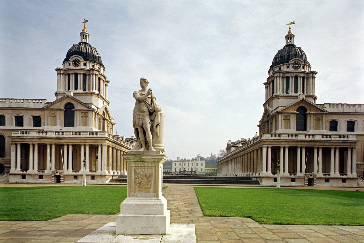 Sir Christopher Wren (1632-1723) Greenwich, Londra, İngiltere tarafından inşa edilen Eski Kraliyet Deniz Koleji by Unbekannt Unbekannt