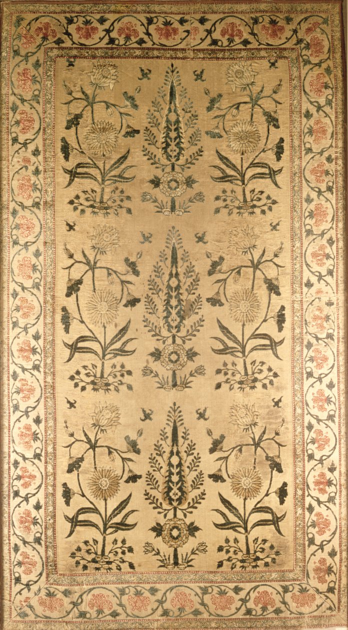 Kadife döşeme, Moğol, Şah Cihan dönemi, 1628-58 by Unbekannt Unbekannt