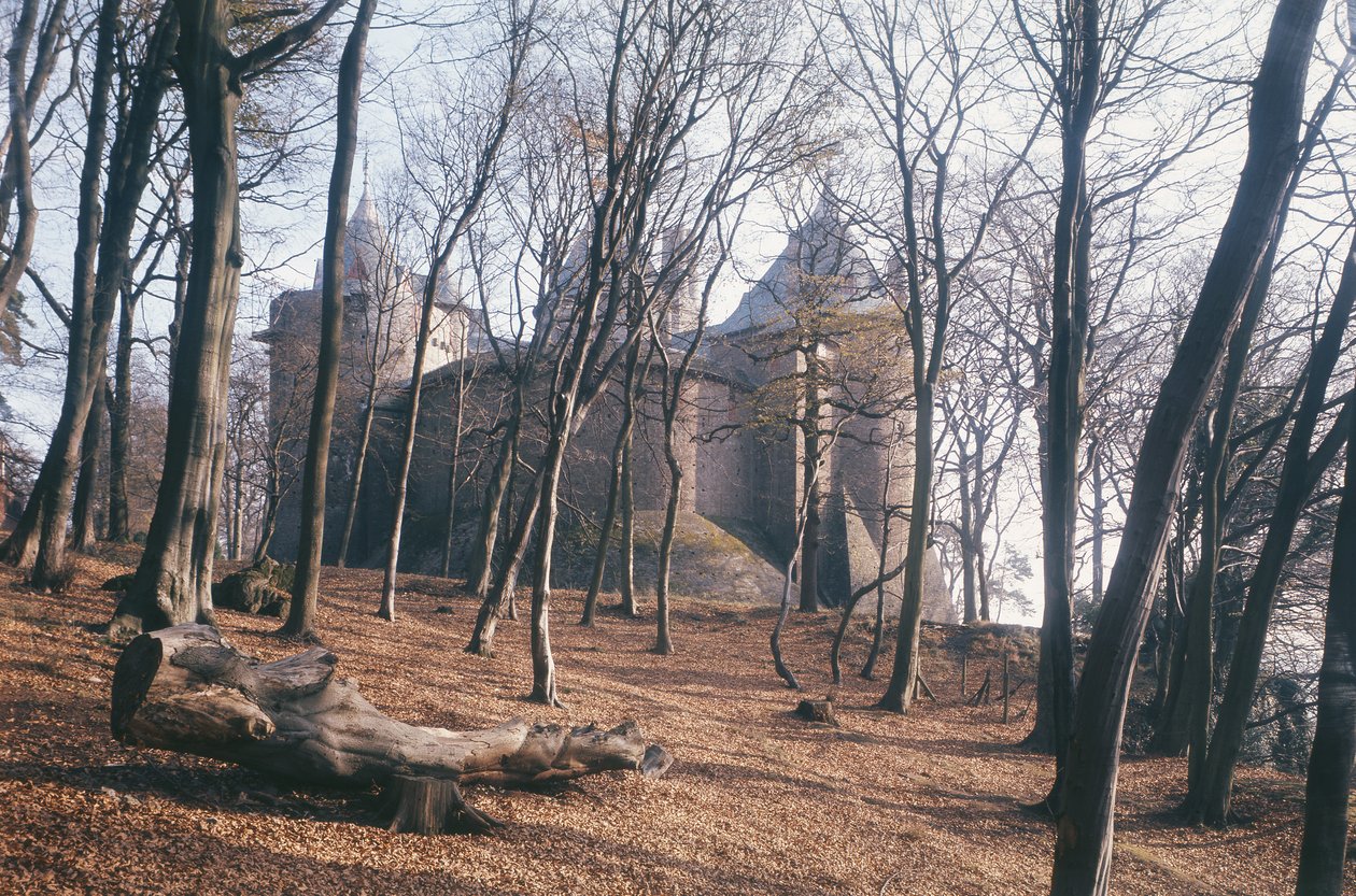 Ormandan Castle Coch, Güney Galler manzarası by Unbekannt Unbekannt