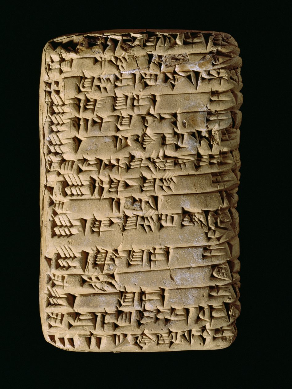 Çivi yazılı tablet, MÖ 2300 dolayları by Unbekannt Unbekannt