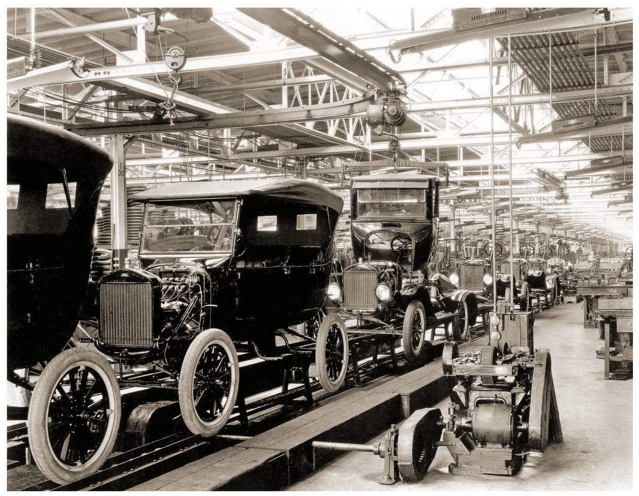 Ford montaj hattı, Detroit. 1924 by Unbekannt Unbekannt