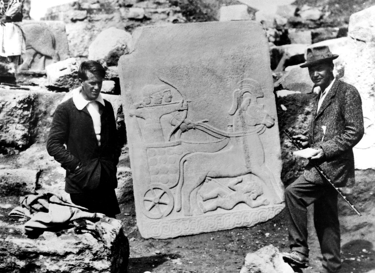 T. E. Lawrence, Leonard Woolley ile Karkamış, Suriye, 1911 by Unbekannt Unbekannt
