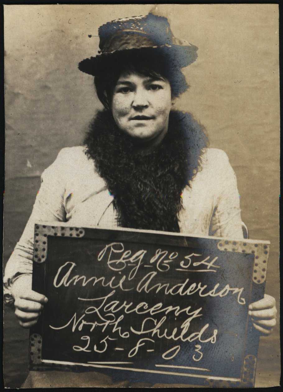 Annie Anderson, saat hırsızlığı iddiasıyla tutuklandı, North Shields, Birleşik Krallık, 1903 by Unbekannt Unbekannt