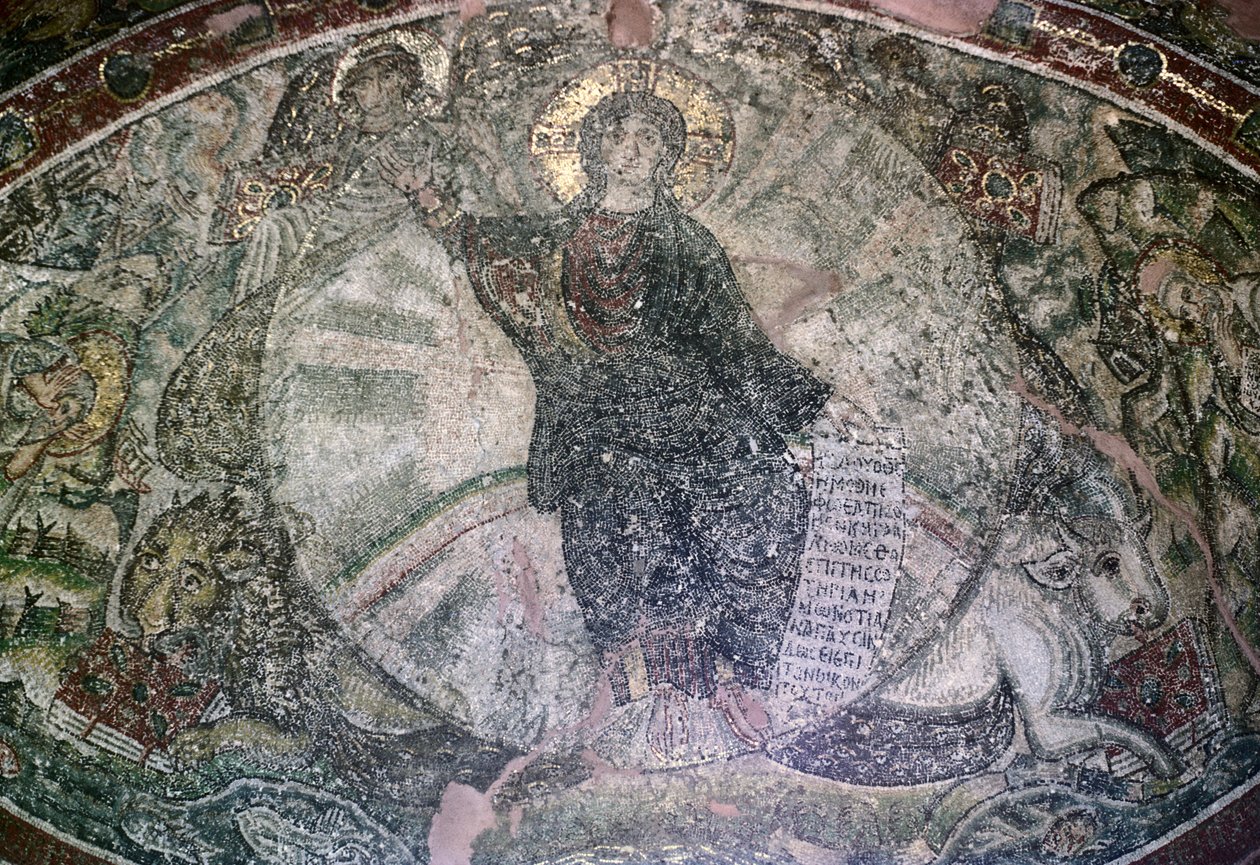 Apsis mozaiği, Osios David Kilisesi by Unbekannt Unbekannt