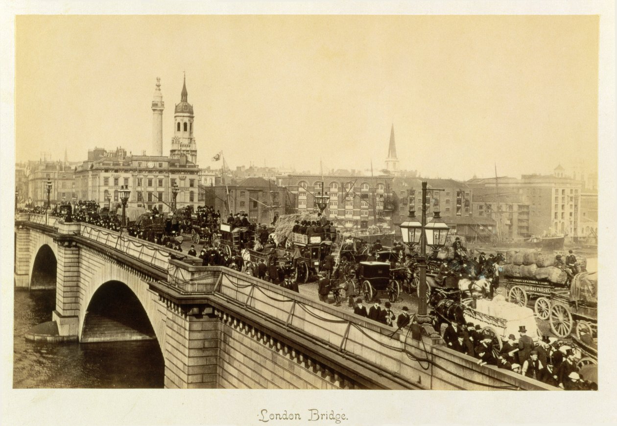 Londra Köprüsü, 1880 dolayları by Unbekannt Unbekannt