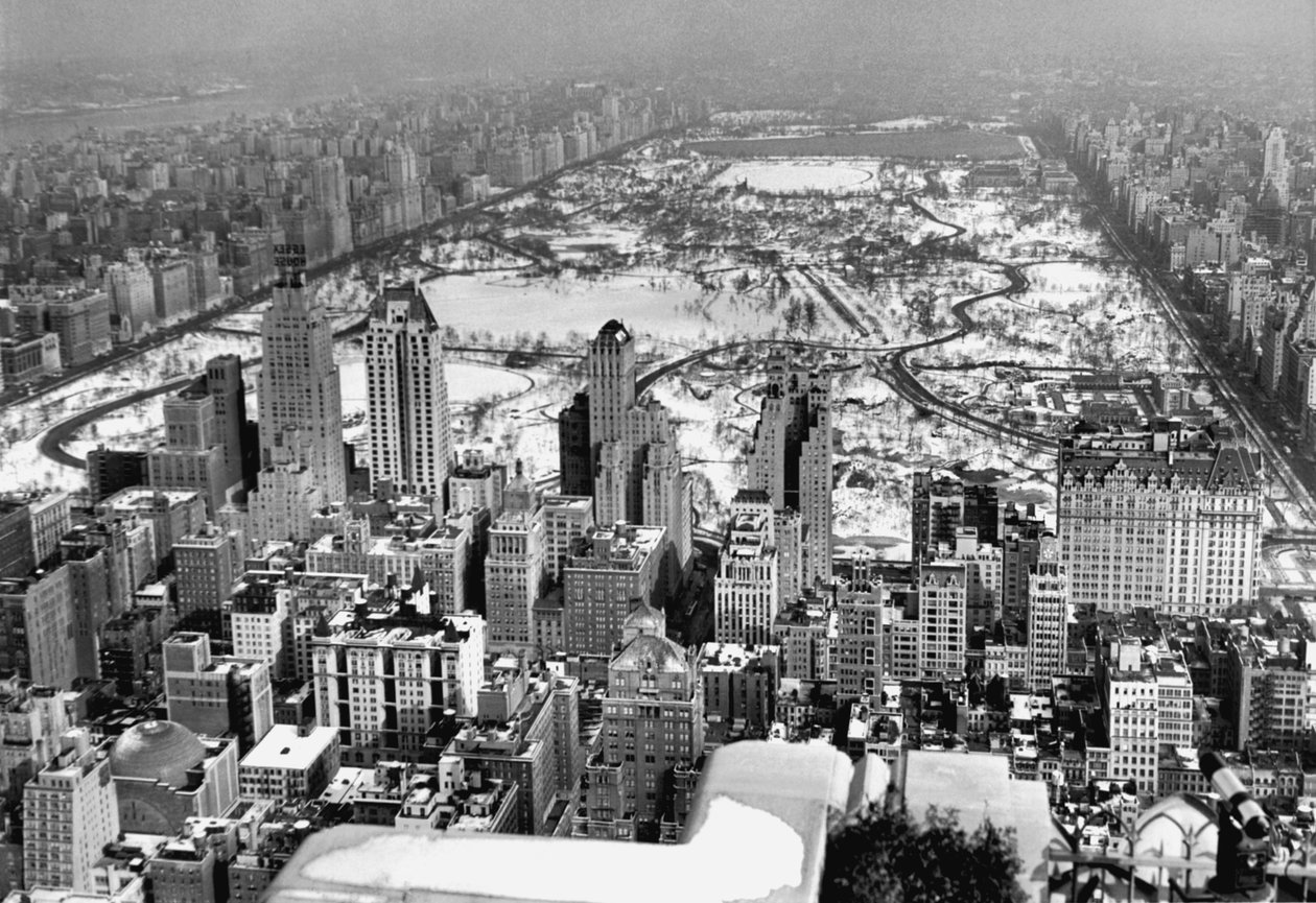 Midtown ve Central Park Manzarası by Unbekannt Unbekannt