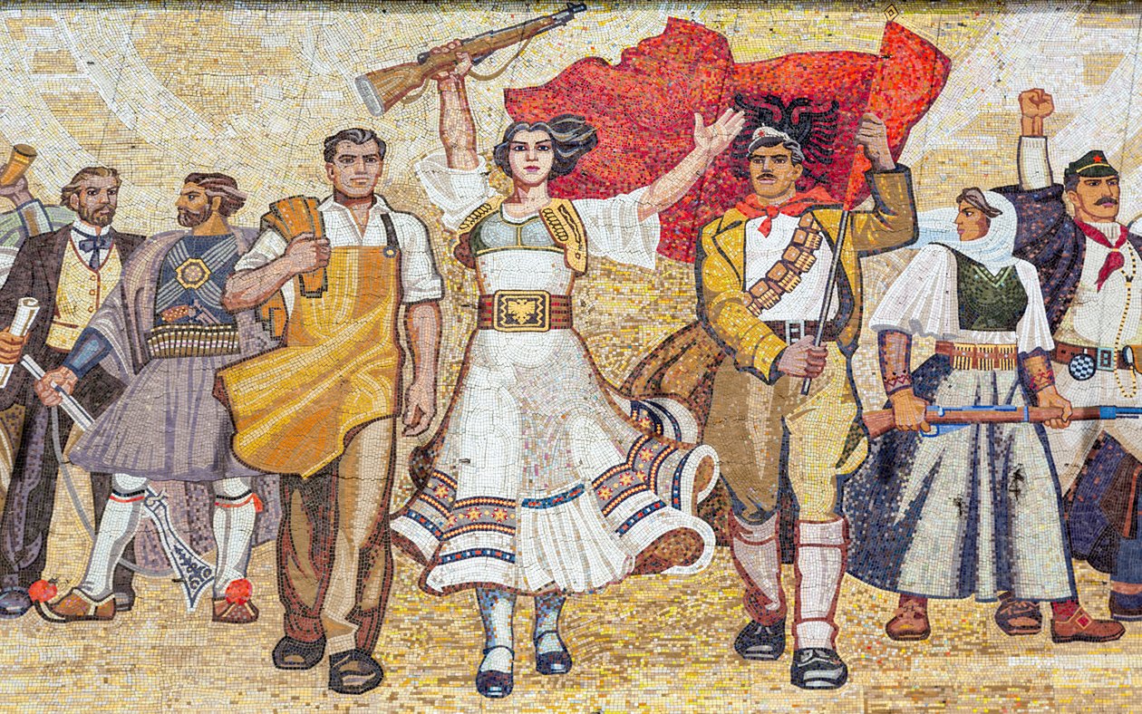 Arnavut tarihinin mozaiği, Tiran, Arnavutluk by Unbekannt Unbekannt