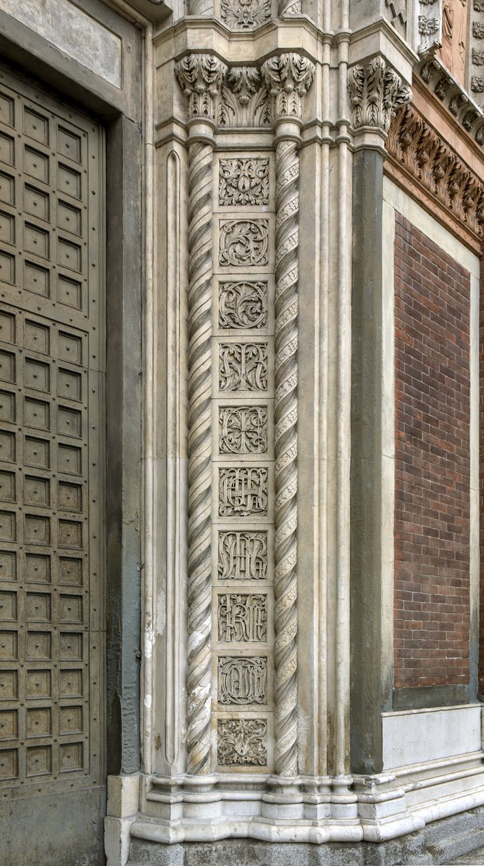 Portal Cephe, Santa Maria del Carmine Kilisesi, Milano, İtalya by Unbekannt Unbekannt
