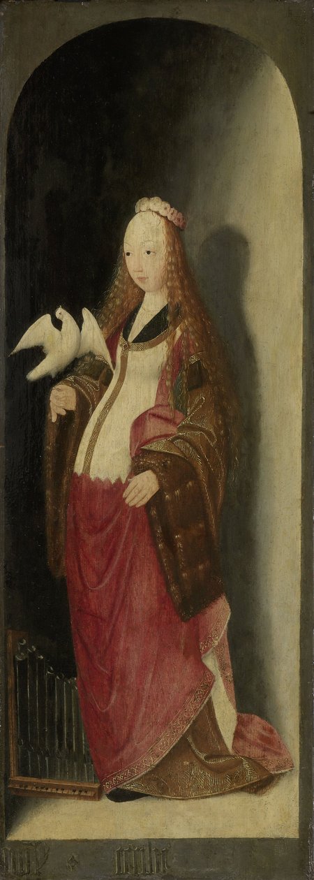 Saint Cecilia, bir triptiğin sağ kanadı, Brunswick Diptych