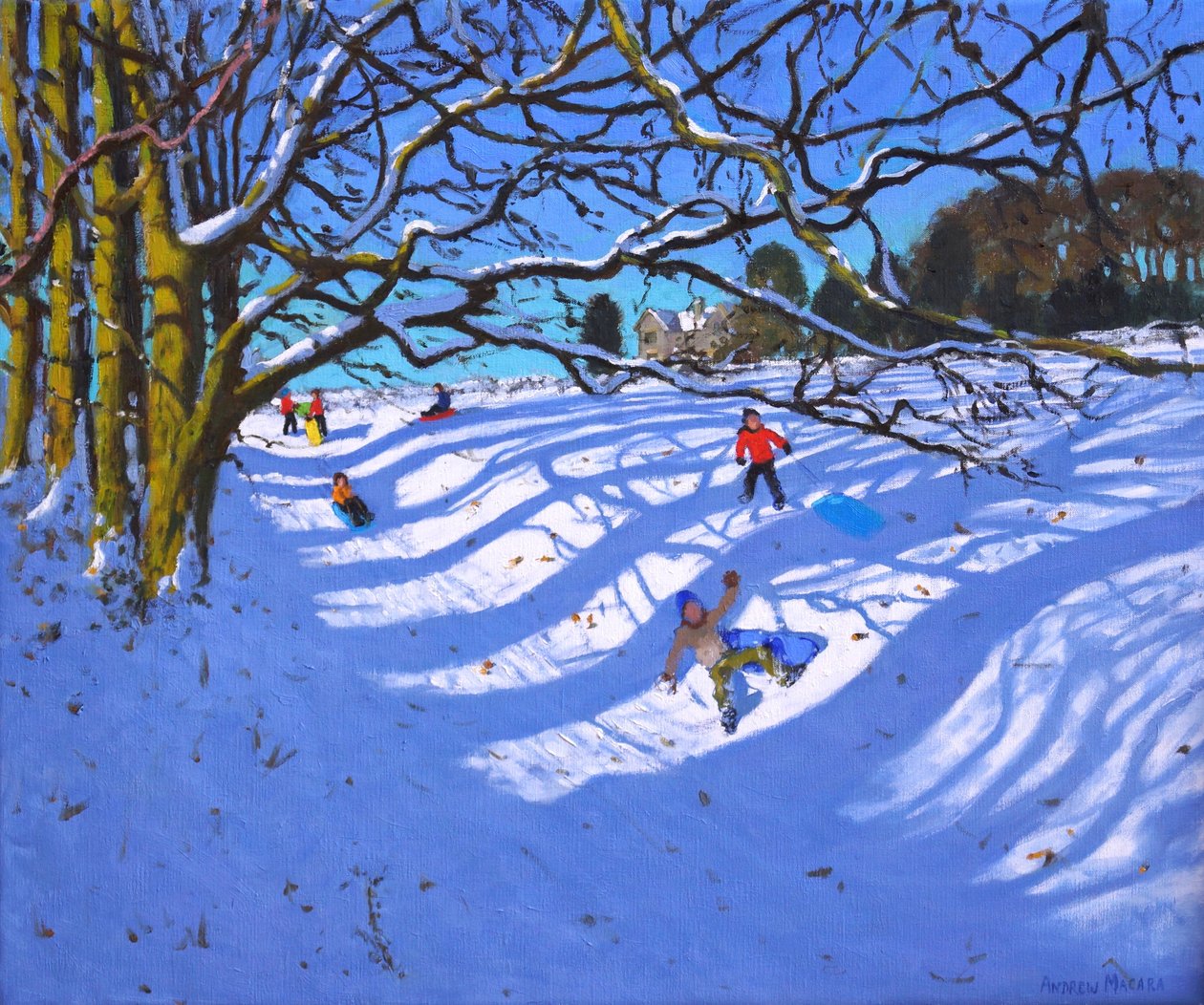 Dereden aşağı kızakla, Dam Lane, Ashbourne, 25x30", by Unbekannt Unbekannt