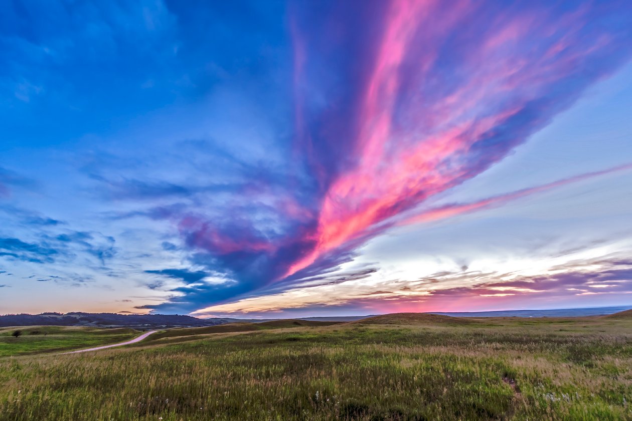 Alberta-Saskatchewan sınırındaki Cypress Hills