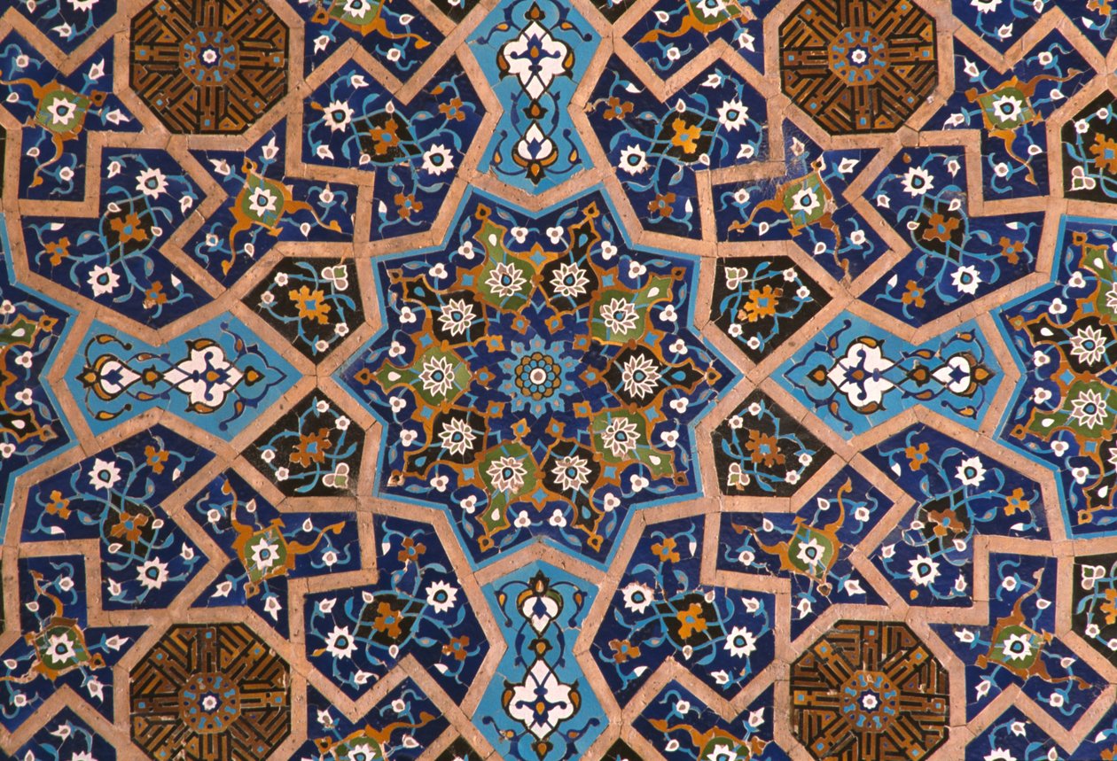 Cuma Camii, Güney Eyvan, dekoratif çini by Unbekannt Unbekannt