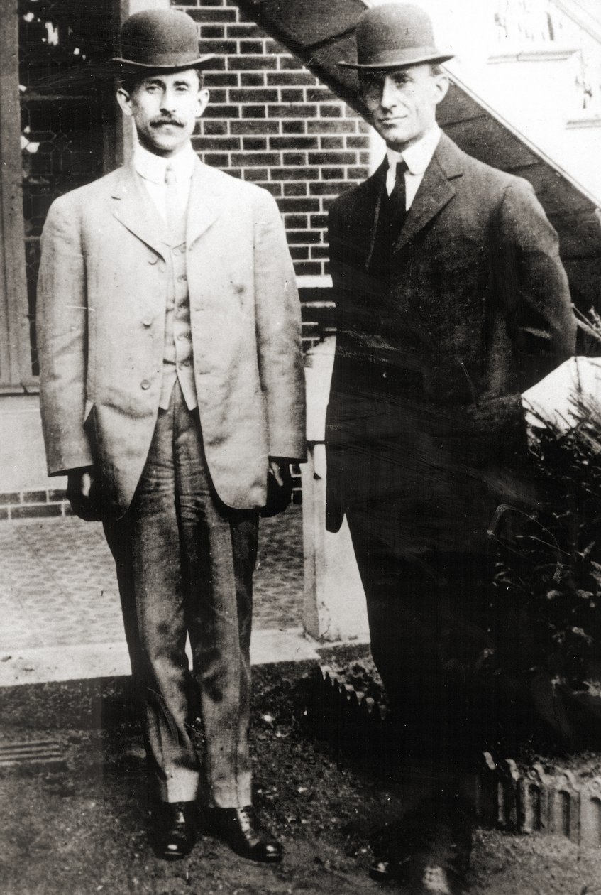Wright Kardeşler, Orville ve Wilbur Wright, 1909 by Unbekannt Unbekannt