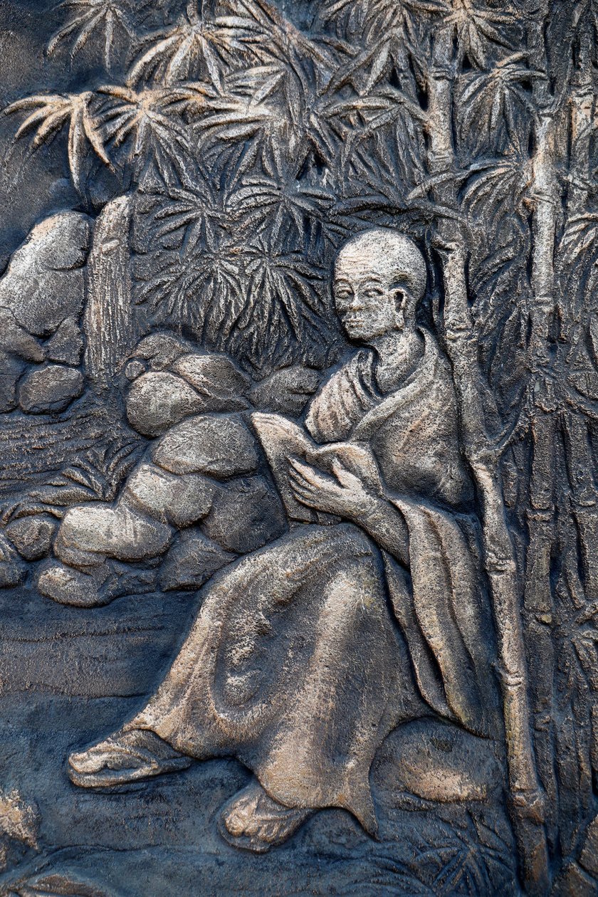 Truc Lam Budist tapınağı, Budist keşiş, Dalat, Vietnam by Unbekannt Unbekannt