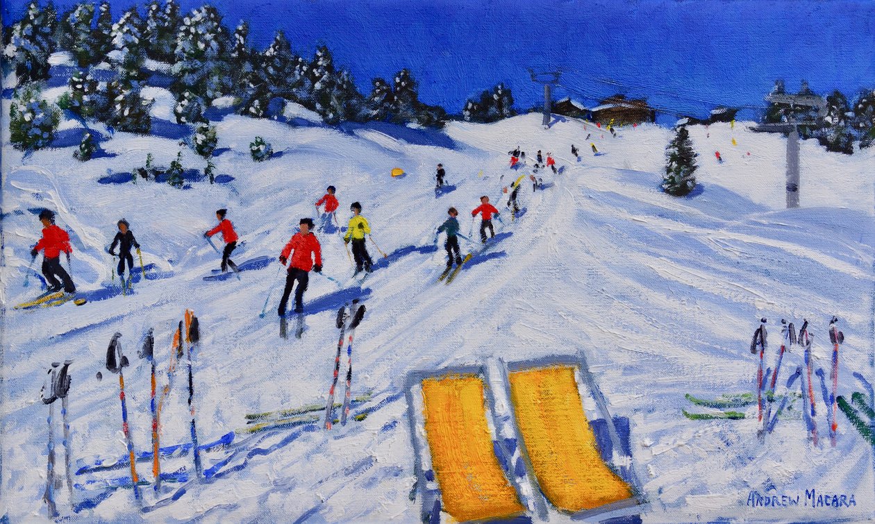 İki şezlong, Val Gardena, İtalya, 2108 by Unbekannt Unbekannt