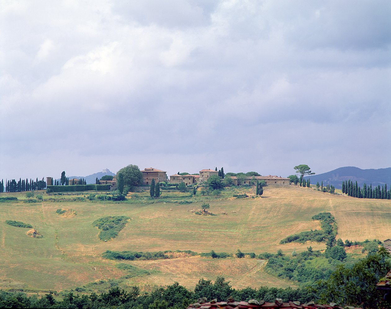 Villa dell"Anqua ve çevresindeki kırsal alanın manzarası by Unbekannt Unbekannt