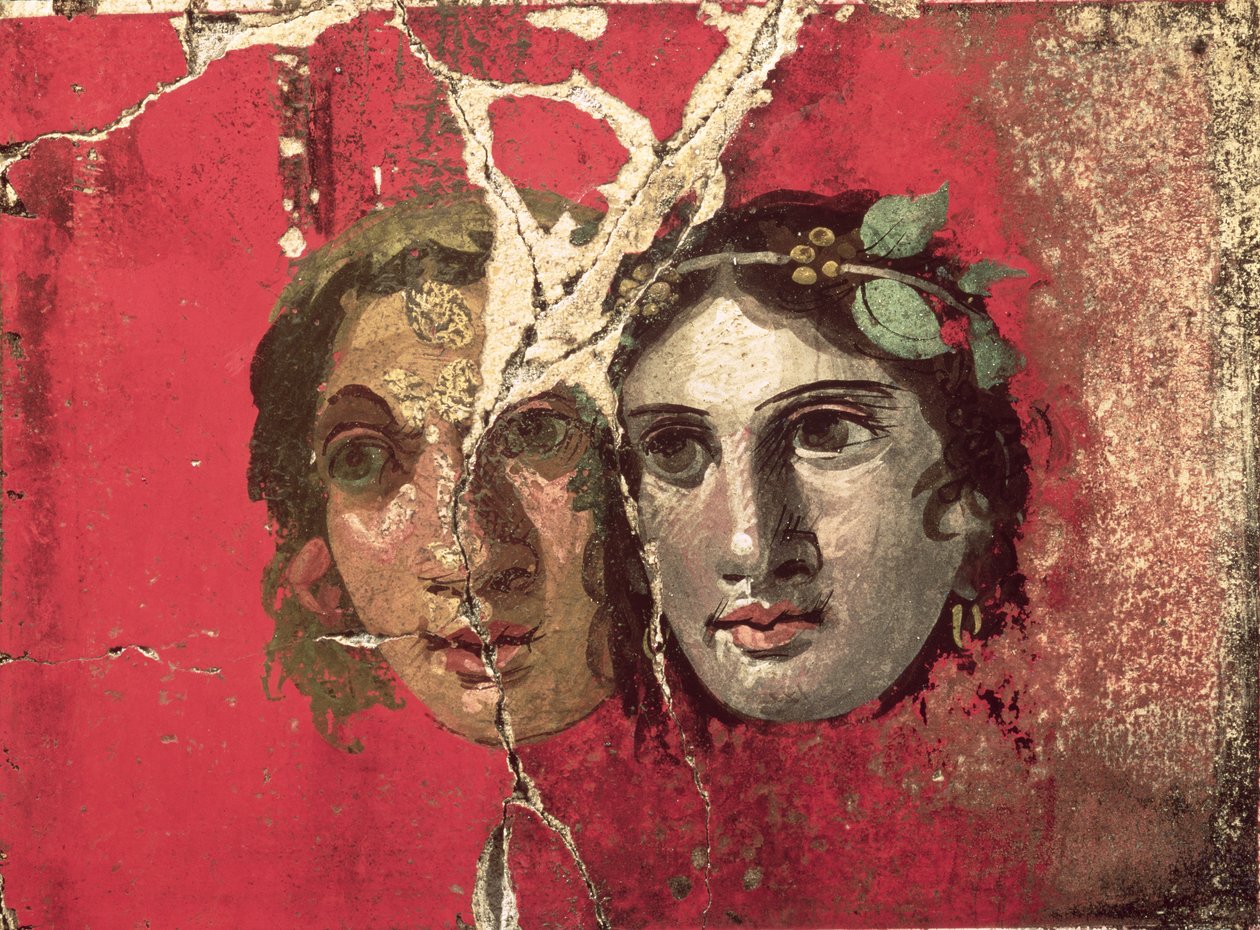 Bir çiftin duvar resmi, Pompeii, MS 1. yüzyıl by Unbekannt Unbekannt