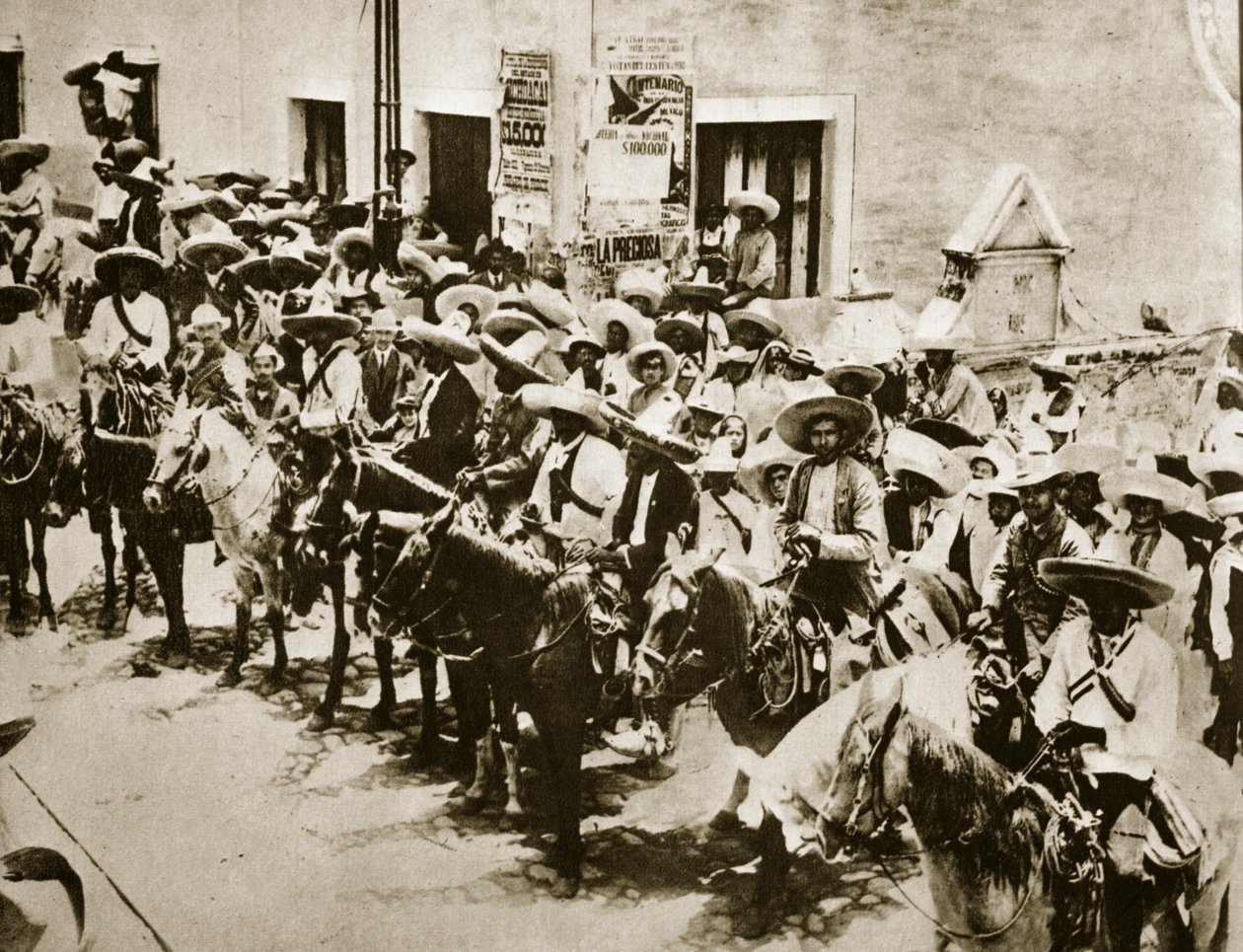 Zapata ve adamları, 1910 by Unbekannt Unbekannt