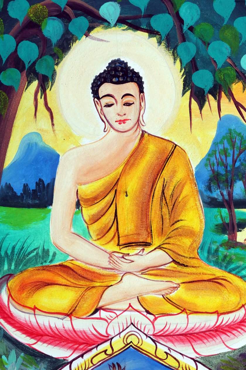 20151029, Vientiane, Laos : Wat Inpeng Budist tapınağı. Shakyamuni Buddha