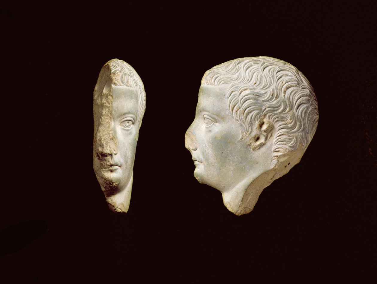 Bir Rölyef Boss Profili İmparator Tiberius