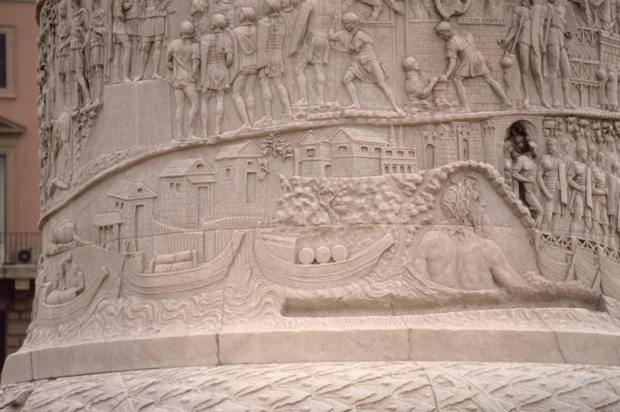 Bir Roma Limanı ve Bir Roma Kampı İnşası, Trajan Sütunu