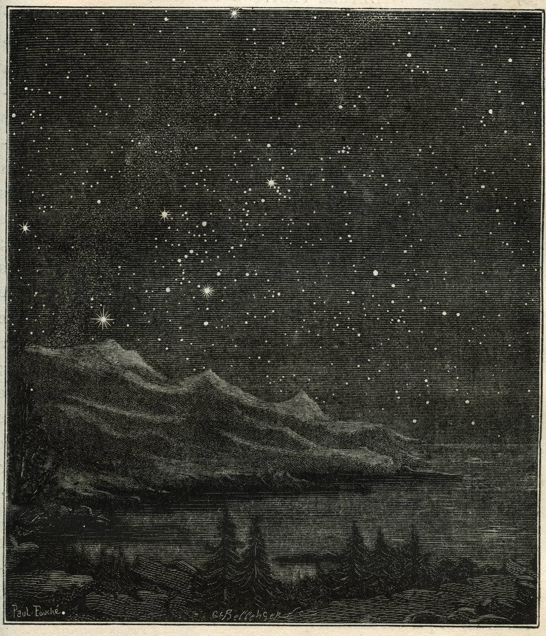 Gökyüzünü gözlemlemek için mükemmel bir yıldızlı gece. Camille Flammarion