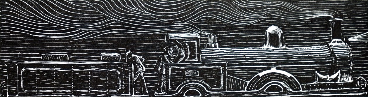 Geceleri giden bir tren. by Unbekannt