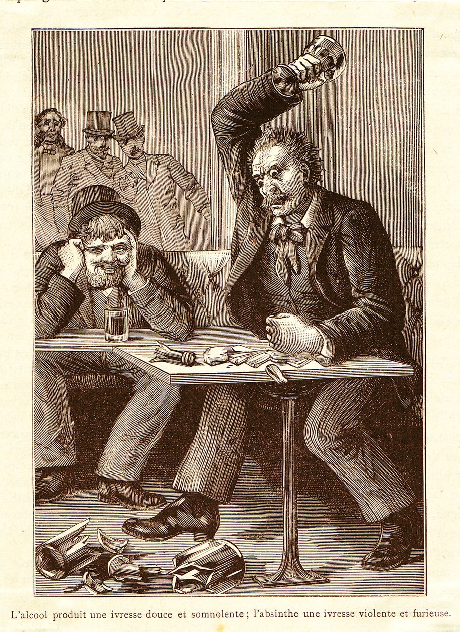 Absinthe, Alkole Karşı, 1900 dolayları by Unbekannt
