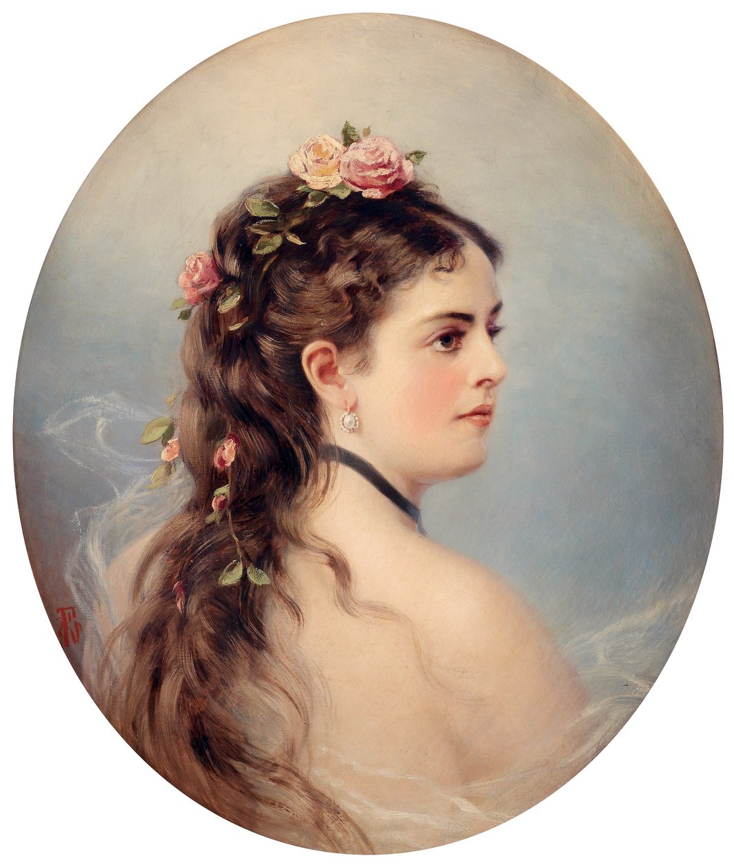 Adela-Juana-Maria, Adelina Patti olarak bilinir (tuval üzerine yağlı boya) by Unbekannter Künstler