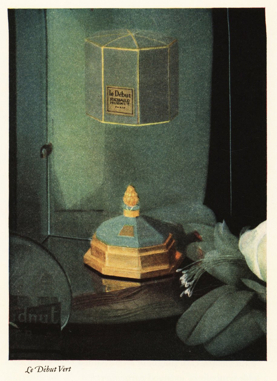 Richard Hudnut parfümü, Parfum Le Debut Vert reklamı by Unbekannter Künstler