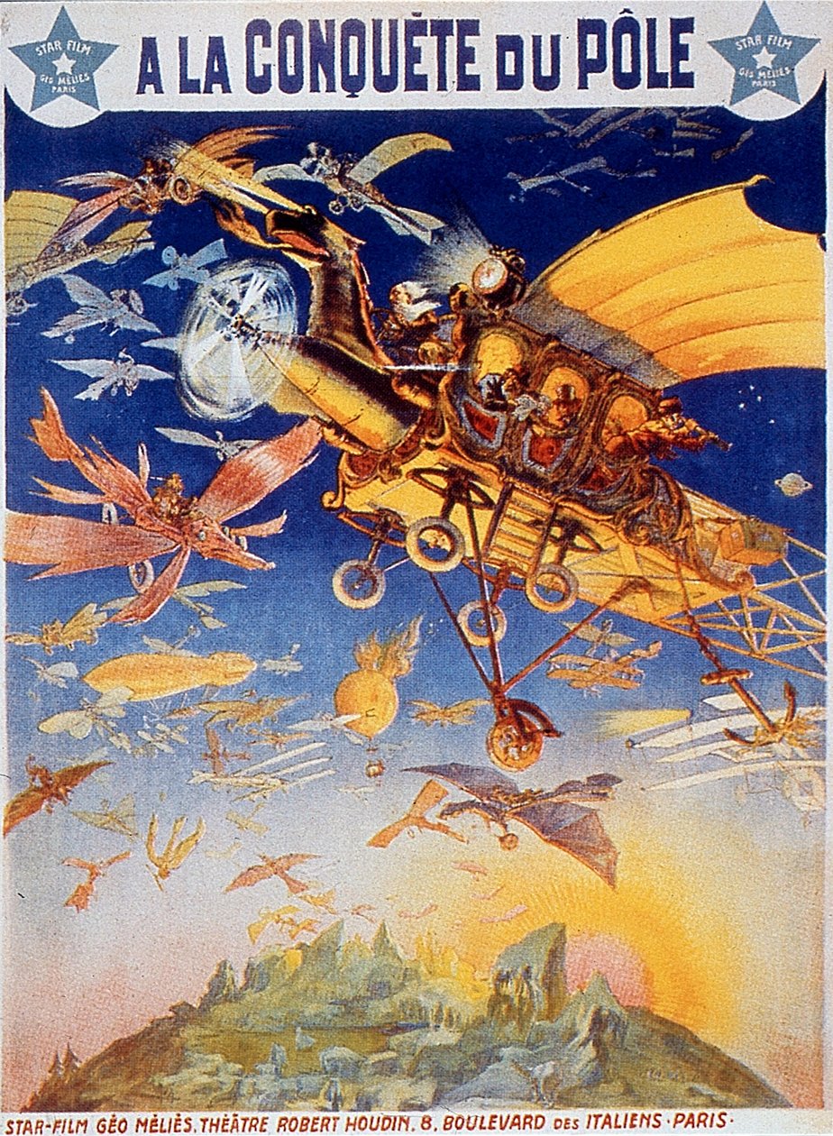 Georges Melies 1912 Sessiz filmi A la conquete du Pole filminin afişi by Unbekannt