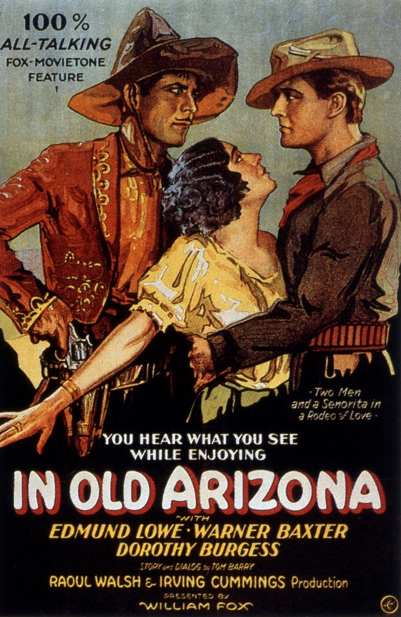 Irving Cummings 1929 tarafından Eski Arizona film afişinde by Unbekannt