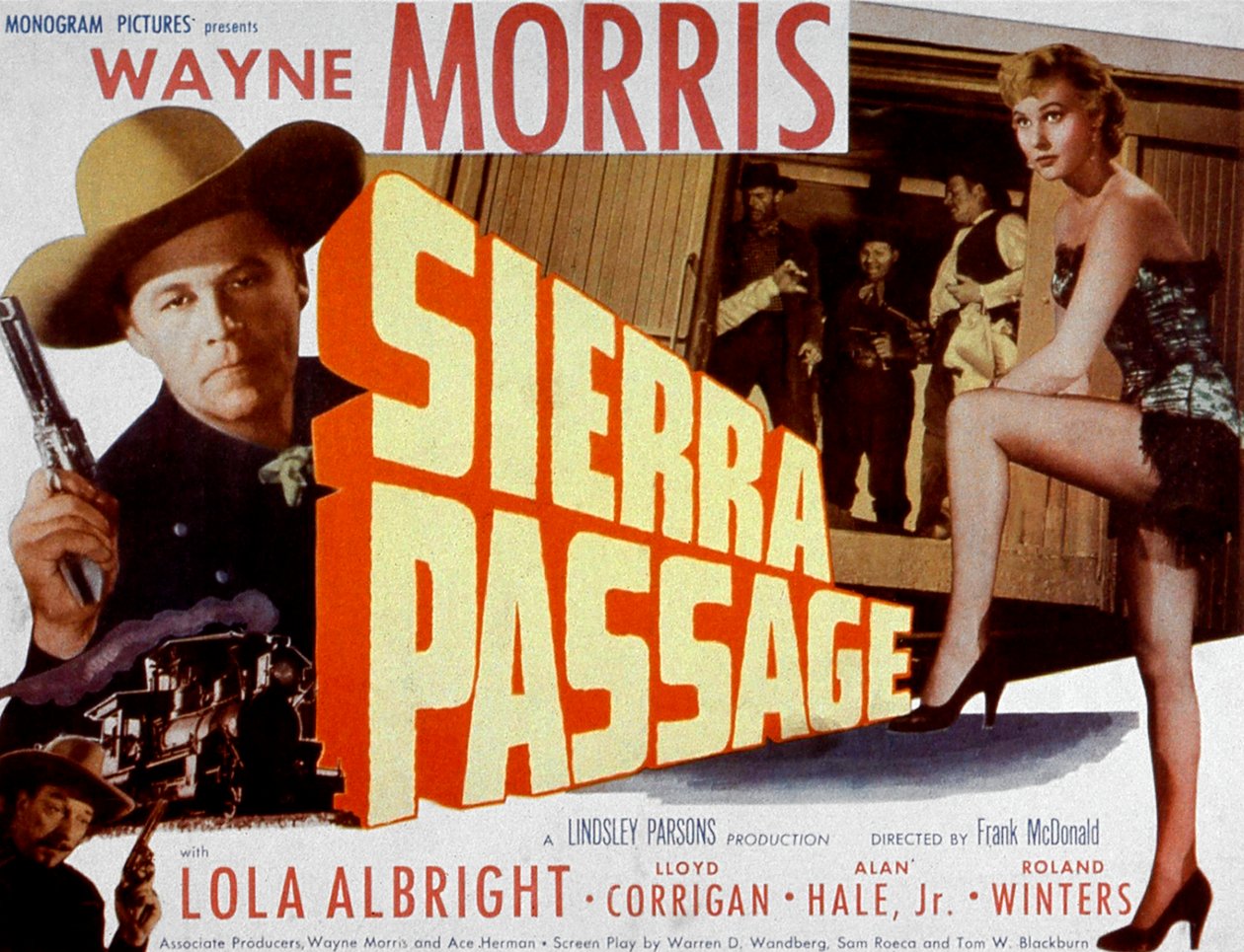 FrankMcDonald tarafından Wayne Morris ve Lola Albright ile birlikte 1951 Sierra Passage film afişi by Unbekannt