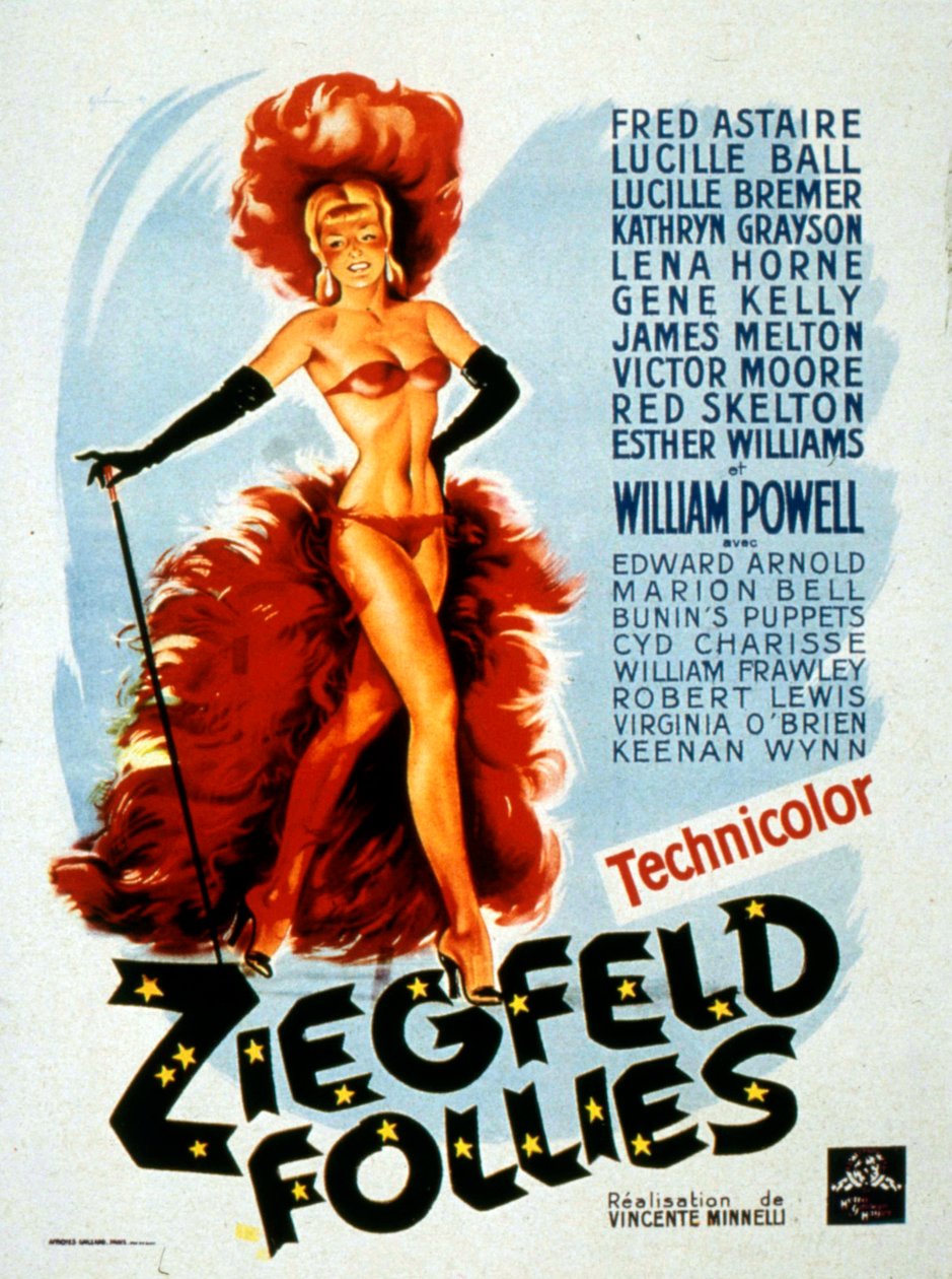 Lemuel Ayers ve Lucille Ball tarafından yönetilen ZIEGFELD FOLLIES film afişi by Unbekannt