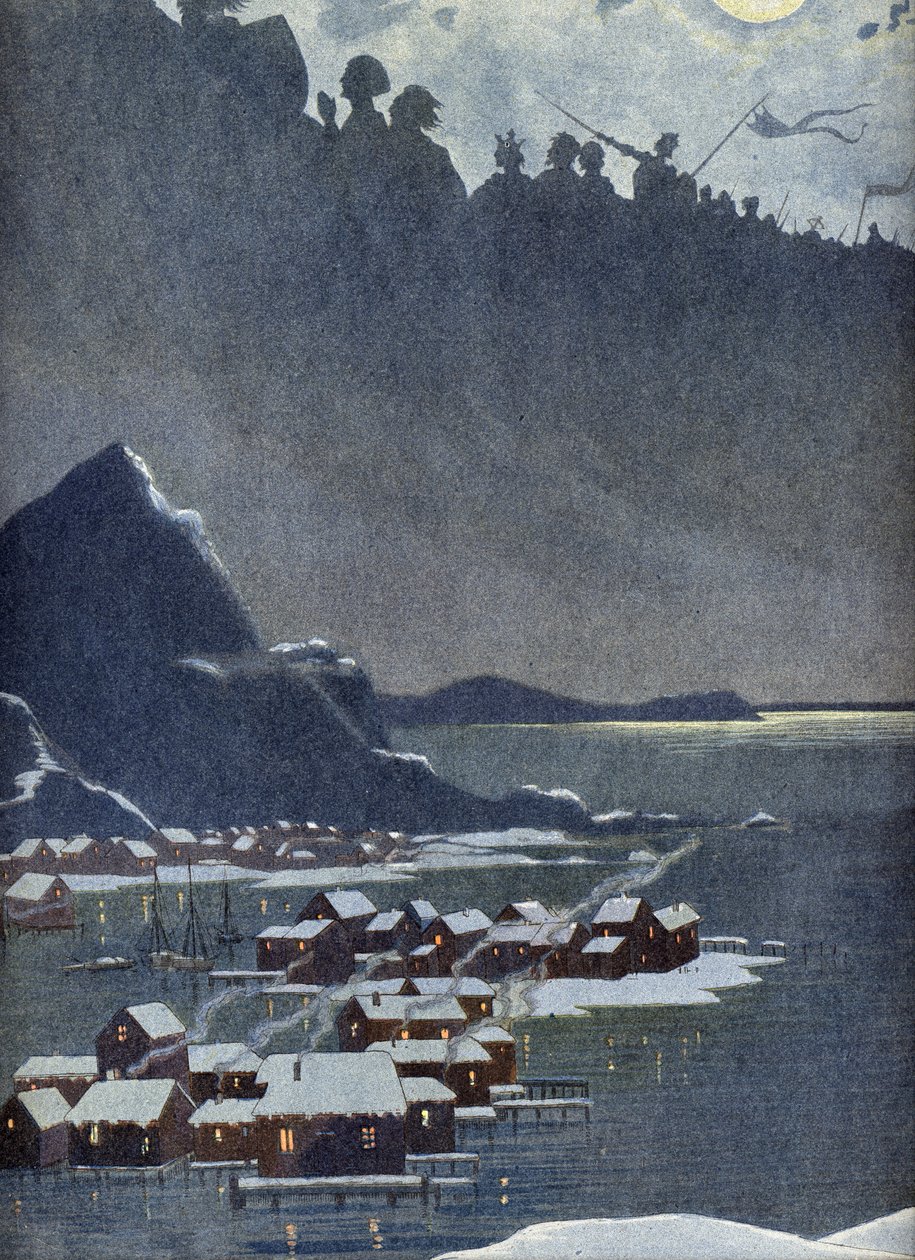 İsveç milli marşının alegorisi, 1900'ler (Resim) by Unbekannter Künstler