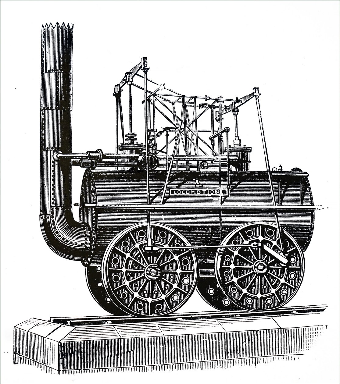 George Stephenson tarafından yaptığım bir motor Lokomotifi by Unbekannt