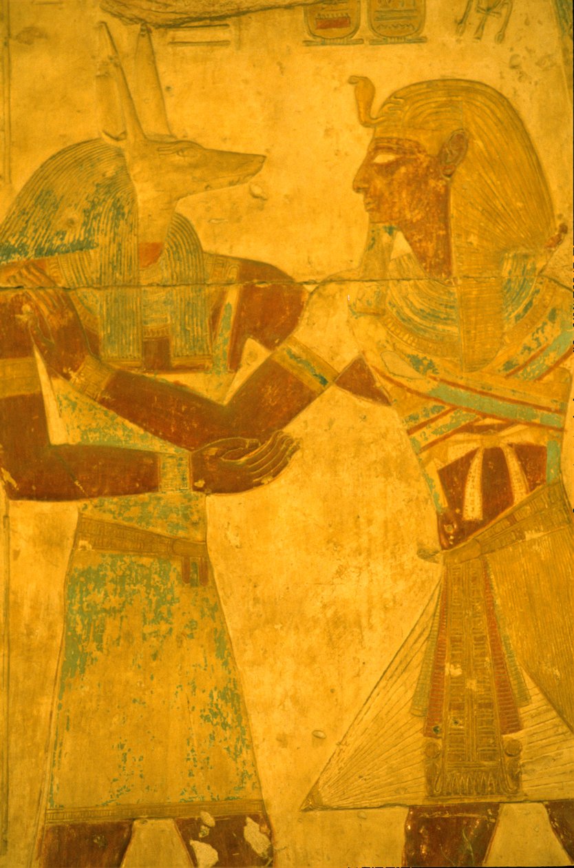 Antik Mısır, Duvar resmi/oyması, Tanrı Anubis