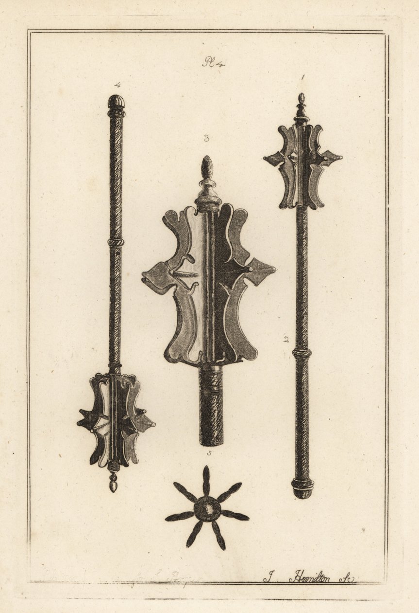 Gustavus Brander koleksiyonundaki antik demir topuz by Unbekannt