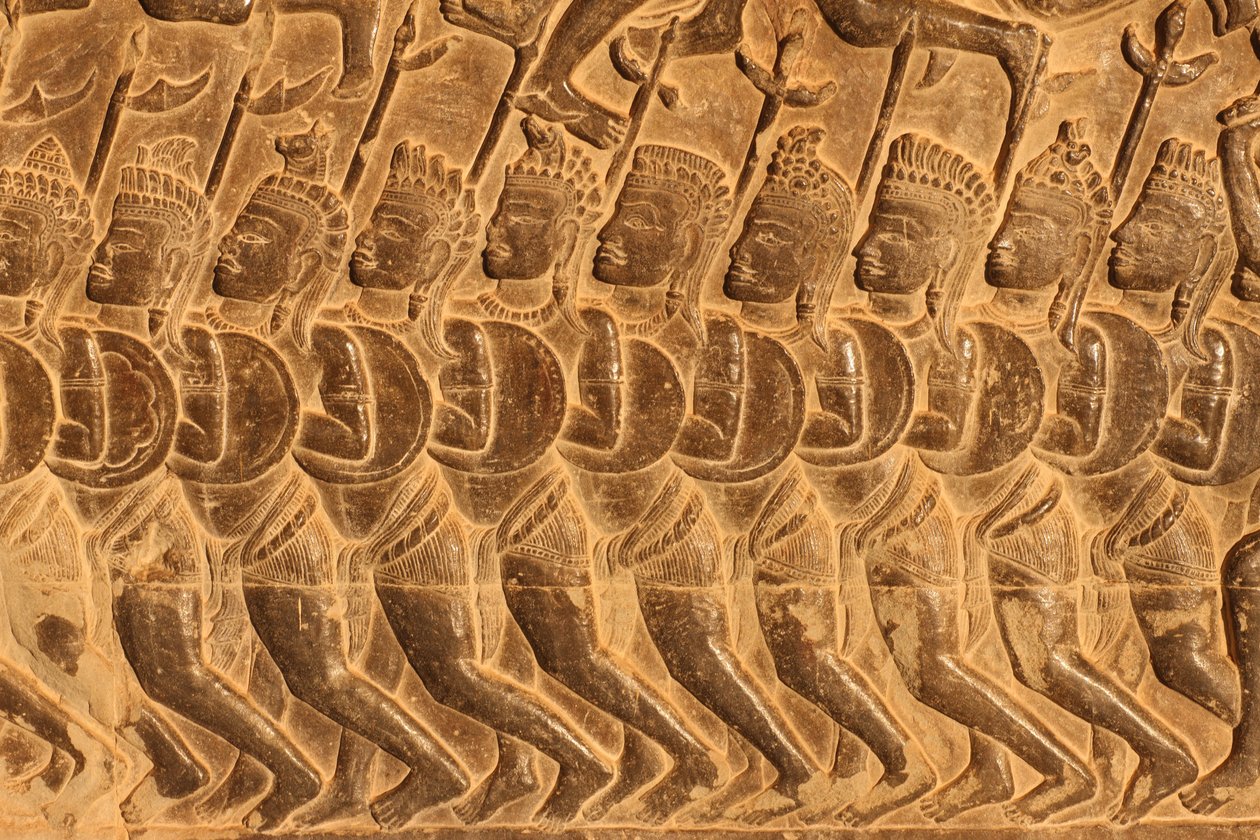 Angkor Vat. Kurukshetra Savaşı Siem Reap Kamboçya