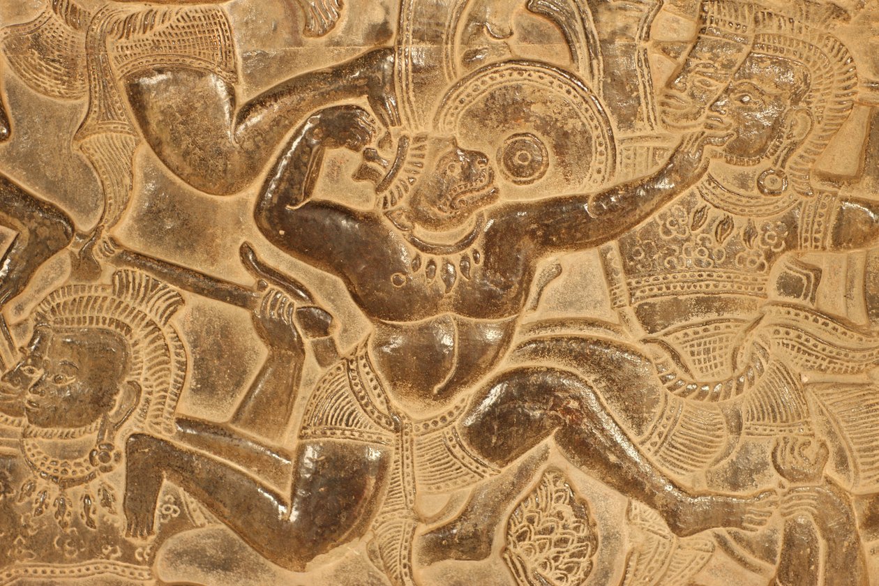 Angkor Vat. Kurukshetra Savaşı Siem Reap Kamboçya