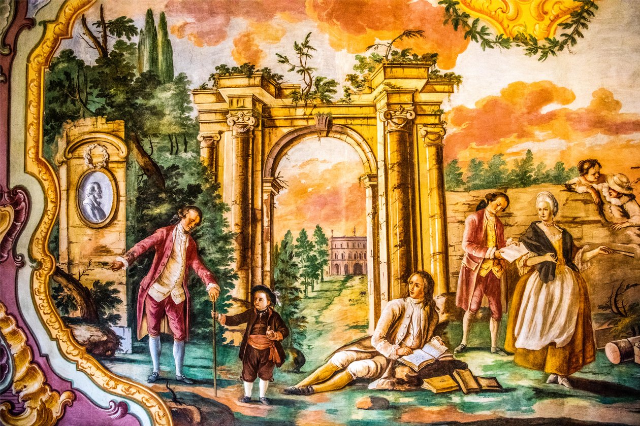 Domenico Carella, Palazzo Ducale, Martina Franca, Apulia, Martina Franca, Apulia, İtalya, Avrupa tarafından fresklerle Arcadia Odası (fotoğraf) by Unbekannter Künstler