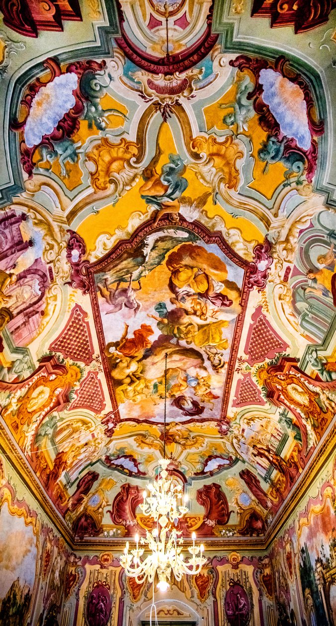 Domenico Carella'nın freskleriyle Arcadia Odası, Palazzo Ducale, Martina Franca, Apulia, Martina Franca, Apulia, İtalya, Avrupa (fotoğraf) by Unbekannter Künstler