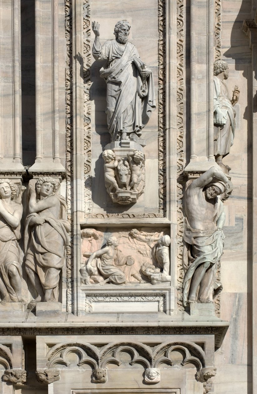 Mimari: Aziz Luka heykeli (1811) ve meleğin Samson